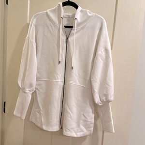 Cable and Gauge White hoodie sweatshirt size small